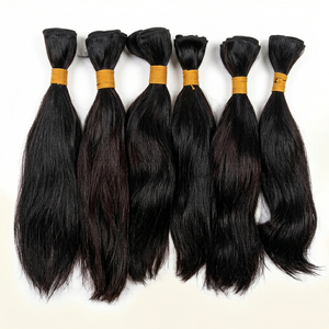 Natural Black Bulk Virgin Indian Remy Human Hair.No Animal or Short Hair.Only Virgin Indian Human Hair Only - Product Image 1