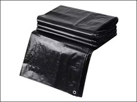 Vente Chaude en Gros Bâche PE Noire Enduite Imperméable 20x20 pieds 28 mil pour Bassins à Poissons Koi et Jardins Aquatiques