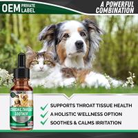 OEM Chenil Toux goutte pour Chiens Chats Chien Allergie Chat Soulagement de l'asthme Mullen Leaf Elderberry Blend Dry Wet Barky Cough Relief