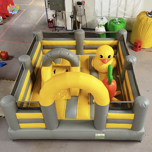 Castillo Inflable de PVC con Tobogán y Diseño de Pato Amarillo Personalizado de AirFunPro, Fácil de Instalar, para Fiestas Infantiles y Alquiler de Eventos - Product Image 1