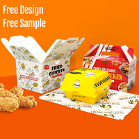 Cajas Personalizadas para Comida Rápida, Caja para Hamburguesas, Caja para Pollo Frito, Caja para Papas Fritas