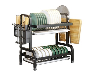 Support de rangement multifonctionnel pour assiettes, étagère principale avec paniers de rangement à 2/3 niveaux pour la cuisine - Product Image 1