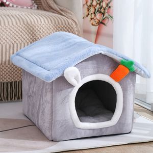 Großhandel Arctic Fleece Pet <span class=keywords><strong>Bed</strong></span> Kleines Rechteck Hund oder Katze Höhle Tier muster aus Plüschs chwamm und PP für den Winter gebrauch - Product Image 3