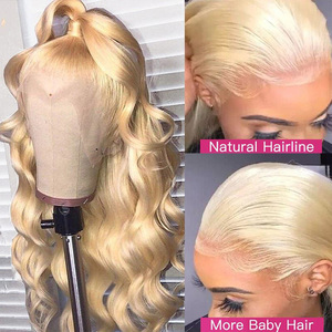 Parrucca con Chiusura in Pizzo HD Trasparente 613, Capelli Umani Vergini Brasiliani Lisci, Densità 150% 180% 200%, con Baby Hair - Product Image 3