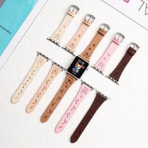 Nuevo modelo adecuado para <span class=keywords><strong>Apple</strong></span> <span class=keywords><strong>Watch</strong></span> IwatchS10 Generation 9876Ultra/<span class=keywords><strong>SE</strong></span> Cute Puppy Frosted <span class=keywords><strong>Watch</strong></span> Strap - Product Image 1