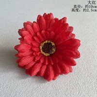 Bunga Daisy Sutra Buatan Tangan Gaya Modern Kepala Bunga Gerbera untuk Dekorasi Rumah Natal Tahun Baru Pernikahan