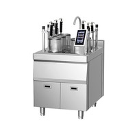 Machine à Cuire les Pâtes Automatique Commerciale en Acier Inoxydable |   Cuiseur à nouilles électrique intelligent à 6 têtes avec système de levage automatique