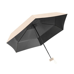 Paraguas de <span class=keywords><strong>Sol</strong></span> Mini Ultra Delgado de 6 Pliegues, Novedad 2026, Parasol UV Portátil con Correa de Cuero Ancha, Paraguas de Regalo para Venta al por Mayor - Product Image 6