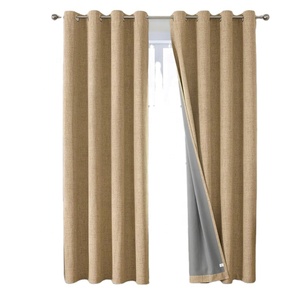 Beige azul verde rosa Blackout Patio puerta corredera cortinas ojal divisor de habitación cortinas con aislamiento térmico para sala de estar - Product Image 1