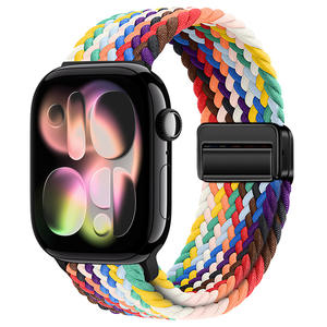 สายรัดแม่เหล็กแบบปลดออกได้อย่างรวดเร็วสายนาฬิกาอัจฉริยะผ้าไนลอนสำหรับ <span class=keywords><strong>Apple</strong></span> <span class=keywords><strong>Watch</strong></span> S11สายนาฬิกา SE3 - Product Image 5