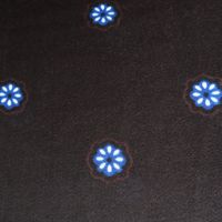 Foulards marron pour hommes à imprimé floral, foulards légers en coton respirant pour hommes, écharpe de costume douce pour hommes