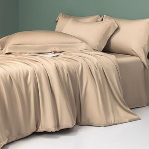 Juego de faldas de cama de bambú orgánico <span class=keywords><strong>Lyocell</strong></span> 100%, Color personalizado, con infusión de cobre y cierres de cremallera, juegos de funda Nórdica - Product Image 2