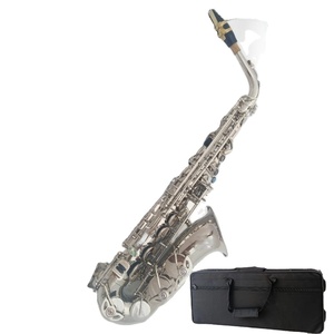<span class=keywords><strong>Strumento</strong></span> <span class=keywords><strong>musicale</strong></span> E-Flat sassofono contralto con lega di argento Nickel Abalone a scatto in ottone corpo E tono ricco di testa - Product Image 1