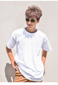 เสื้อยืดคอกลมทรงหลวมสไตล์มินิมอล น้ำหนักเบา ยูนิเซ็กส์ แขนสั้น ผ้าฝ้าย 280GSM เนื้อหนานุ่ม สตรีทแวร์ ใส่ได้ทุกวัน - Product Image 2