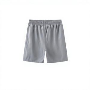 Pantalones Cortos Deportivos 2 en 1 con Forro Interior Negro de Secado Rápido, Cintura con Cordón Ajustable, Casuales, Personalizados, de Longitud Regular, Color Sólido, para Hombre - Product Image 2