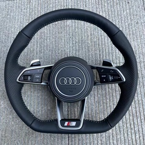 Volant sport en cuir pur R8, nouveau modèle pour CLS, modification en fibre de carbone, approvisionnement transfrontalier 1 R8 Cuir - Product Image 2