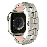 Correa de Repuesto para Reloj Win-Win Personalizada, Premium, Híbrida, de Metal y Silicona, Deportiva, para Apple Watch 11 10 9 8 7 6 SE