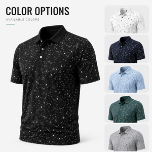 Polo de Golf Negro Personalizado Premium para Hombre, con Estampado, de Alto Rendimiento, Absorbente de Humedad, Marca Privada, Ropa Corporativa OEM - Product Image 2