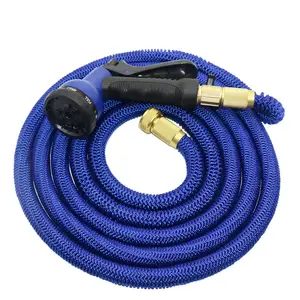 <span class=keywords><strong>Tuyau</strong></span> d'<span class=keywords><strong>arrosage</strong></span> extensible flexible pour jardin 25FT 50FT, <span class=keywords><strong>tuyau</strong></span> télescopique extérieur, pistolet à eau avec 8 modes de pulvérisation - Product Image 1