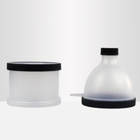 Conteneur de protéines en poudre portable avec logo personnalisé, avec porte-clés, flacon de protéines en poudre en forme d'entonnoir, porte-clés, sac pendentif
