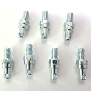 <span class=keywords><strong>Biella</strong></span> in acciaio zincato personalizzata in fabbrica M4 M6 M8 8-32 fresatura CNC <span class=keywords><strong>a</strong></span> croce foro perno connettore perno perno <span class=keywords><strong>a</strong></span> vite - Product Image 3