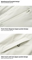 Veste softshell 3-en-1 avec doublure polaire 400g amovible, unisexe, chaude pour l'hiver, idéale pour les activités de plein air