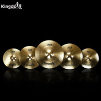 2026 Kingdo H68 Series 5pcs Cymbals Chinese Brass Cymbal Set Professional Sound High Grade Quality Percussion Drum Accessories