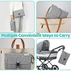 Muestra Gratuita, Cambiador de Pañales Portátil de Espuma OEM al por Mayor, Cambiador de Pañales Portátil Impermeable, Tapete para Cambiar Pañales - Product Image 4