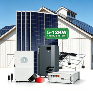 ระบบพลังงานแสงอาทิตย์ไฮบริด ESSLUCKY 5kW สำหรับบ้าน พร้อมแบตเตอรี่ลิเธียมไอออน ตัวควบคุม MPPT ชุดเต็ม - Product Image 2