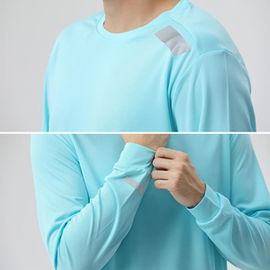 เสื้อออกกำลังกาย100% โพลีเอสเตอร์แห้งเร็วสำหรับผู้ชายเสื้อออกกำลังกายฟิตเนสยืดหยุ่นสูงสำหรับผู้ชาย - Product Image 4