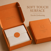 Boîtes rigides en carton ondulé écologiques et biodégradables, logo personnalisable, laminage brillant, emballage d'expédition, boîte à chaussettes en kraft