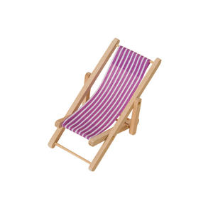 Mini Silla de playa de madera 2025, adornos reclinables plegables para casa de muñecas o Micro modelo de paisaje, silla de ocio de PVC para juguetes DIY - Product Image 6