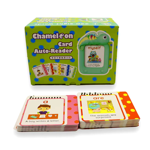 Custom Printed Talking Flash Cards Age Range Kids Educational Learning Toys for Toddlers English Speaking Model