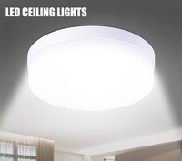 Éclairage intérieur monté en Surface 18w 24w 36w 48w plafonnier Commercial rond sans cadre panneau Led
