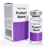 Autocollants personnalisés pour boîtes de flacons OEM, étiquettes autocollantes imperméables en gros pour flacons en verre cosmétiques de 3 ml et 10 ml