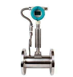 Hoge temperatuur stoom ter plaatse display vloeibare kristallen vortex flowmeters nauwkeurigheid 1.0 4-20mA uitgang chloorgas flowmeters - Product Image 1