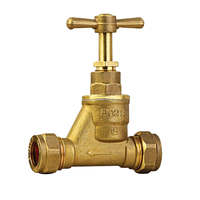 BSP NPT filetage femelle forgé moyen 1/2 "-2" vanne sphérique d'arrêt en laiton avec roue en fer rouge