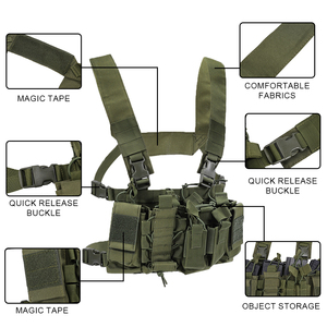 เสื้อกั๊กยุทธวิธีแบบใหม่ขายส่ง ผ้ากันน้ำ Oxford ระบบ Molle สำหรับอุปกรณ์ป้องกันตัว - Product Image 2