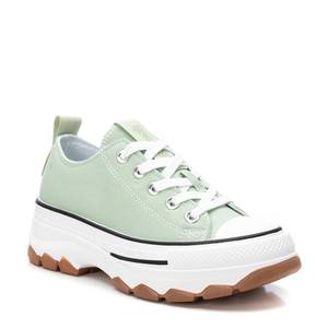 Zapatillas Donna de Lona Verde Menta con Plataforma, Zapatos Modernos de Moda para Mujer - Product Image 2