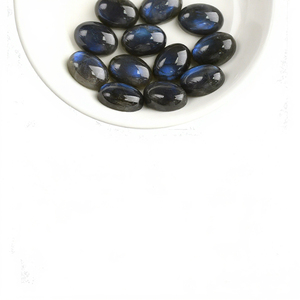 Đá <span class=keywords><strong>Labradorite</strong></span> xanh tự nhiên, hình <span class=keywords><strong>oval</strong></span>, mặt cắt hoa hồng, kích thước tùy chỉnh, chất lượng cao, đánh bóng sáng, kích thước 10x14mm - Product Image 3