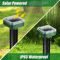 Répulsif à souris solaire, étanche, pour extérieur, répulsif contre les rongeurs pour pelouse, jardin, terres agricoles, protection des plantes