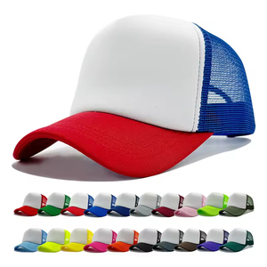 Casquette de baseball style camionneur en mousse à l'avant et maille à l'arrière, ajustable par snapback, personnalisable par sublimation, pour homme, décontractée, été, vente en gros - Product Image 2