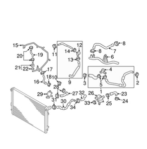 Volk swagen-manguera de refrigeración de agua, 5Q0121070BR 15-18g <span class=keywords><strong>ti</strong></span> 2.0l-l4 - Product Image 6