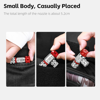 WEST BIKING Aluminum Alloy CO2 Tire Inflator Portable Bike CO2 Inflator Head Presta Schrader Valve for MTB Road Bike Accessories
