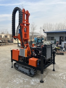 HR-200C 200m Crawler gắn DIESEL DTH nước giếng khoan giàn khoan máy khoan quay giàn khoan với động cơ bơm động cơ thành phần cốt lõi - Product Image 3