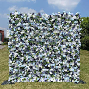 لوحة خلفية ثلاثية الأبعاد عالية الجودة من الحرير الصناعي على شكل وردة، قماش قابل للطي مخصص لديكور حفلات الزفاف وهدايا عيد الحب - Product Image 5