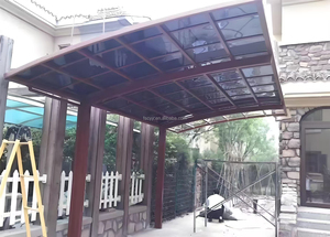 Kanopi Mobil Lipat Atap Datar dari Paduan Aluminium - Rangka Berlapis Bubuk Tahan Lama & Tahan Air & Layar Berlapis UV, Tempat Berteduh Mobil Tunggal Portabel - Product Image 4