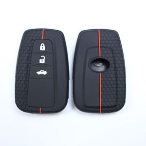 Étui de protection en silicone léger et texturé résistant aux rayures pour porte-clés <span class=keywords><strong>Toyota</strong></span> <span class=keywords><strong>CHR</strong></span> Camry Prius - Product Image 3