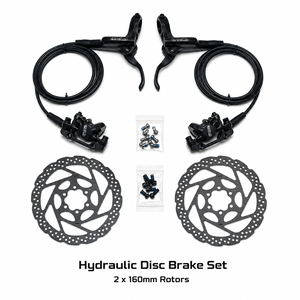 Ensemble de freins à disque hydrauliques intégrés pour VTT, 900/1600 mm, double piston, léger, avec rotors de 160 mm, performance stable, ensemble de freins à huile - Product Image 2