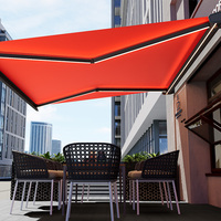 Pare-soleil rétractable en aluminium 3x3, boîte complète, directement de l'usine, imperméable, extérieur, électrique, pliable